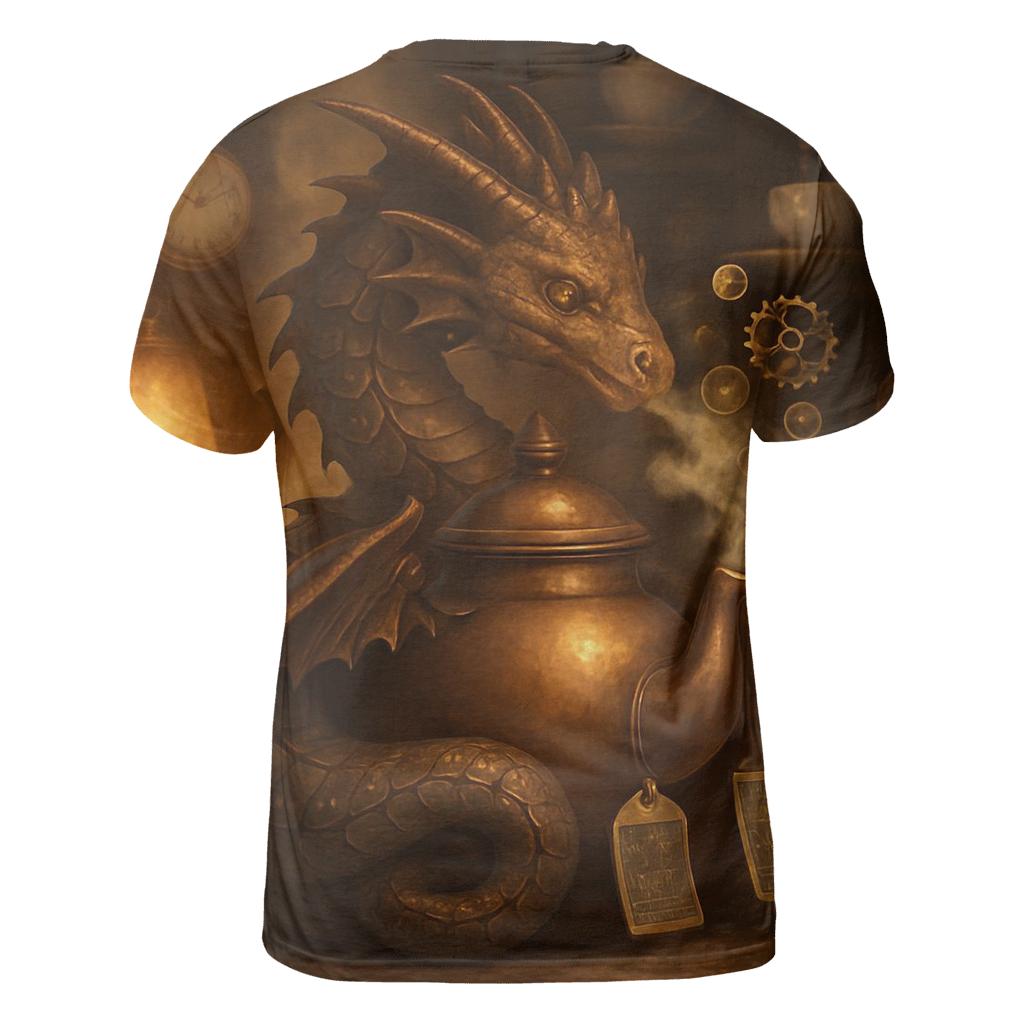 Clockwork Tea Dragon unique graphic print tees