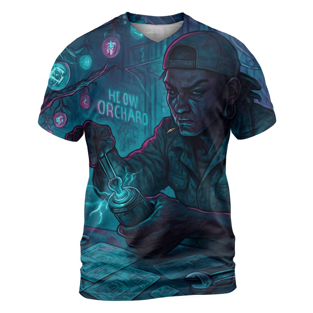 Neon Orchard Mechanic trendy printed shirt styles