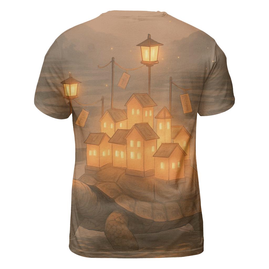 Paper Lantern Tortoise creative print fashion shirts