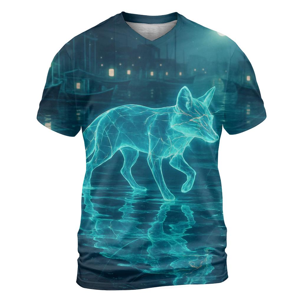 Hologram Harbor Fox statement graphic shirts