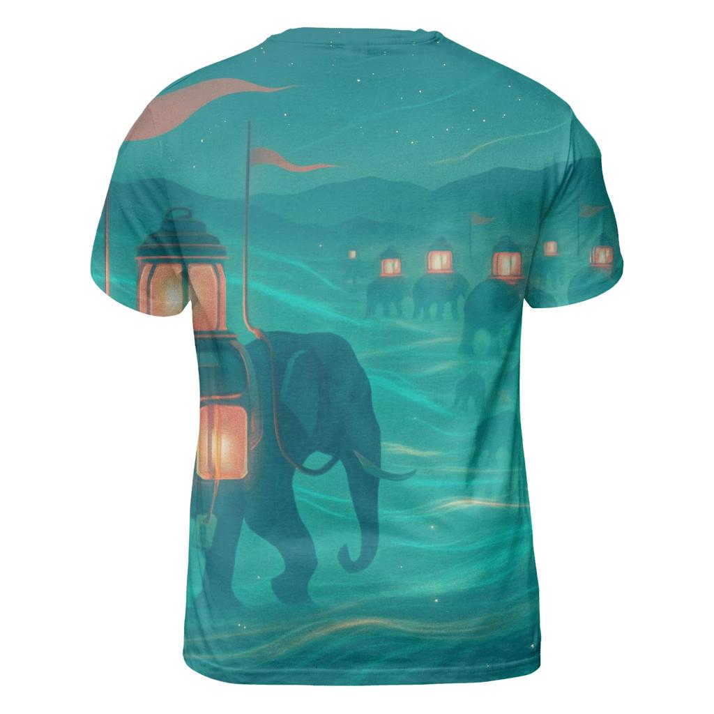 Flux Lantern Caravan artistic all-over print tops