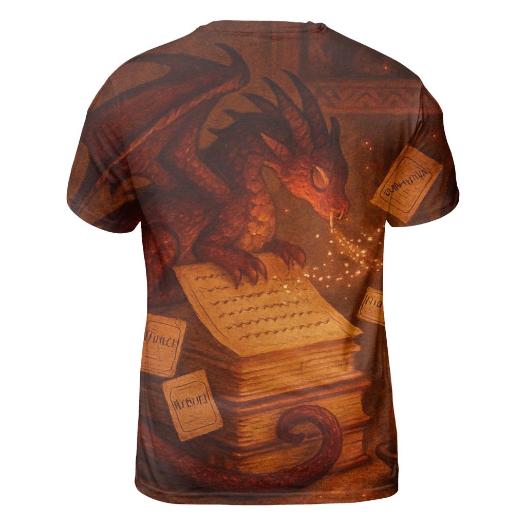 Emberbound Scribe Dragon statement graphic shirts