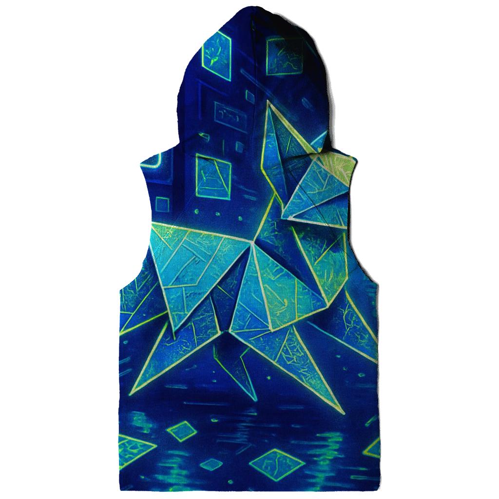 Chromatic Origami Fox printed hoodies