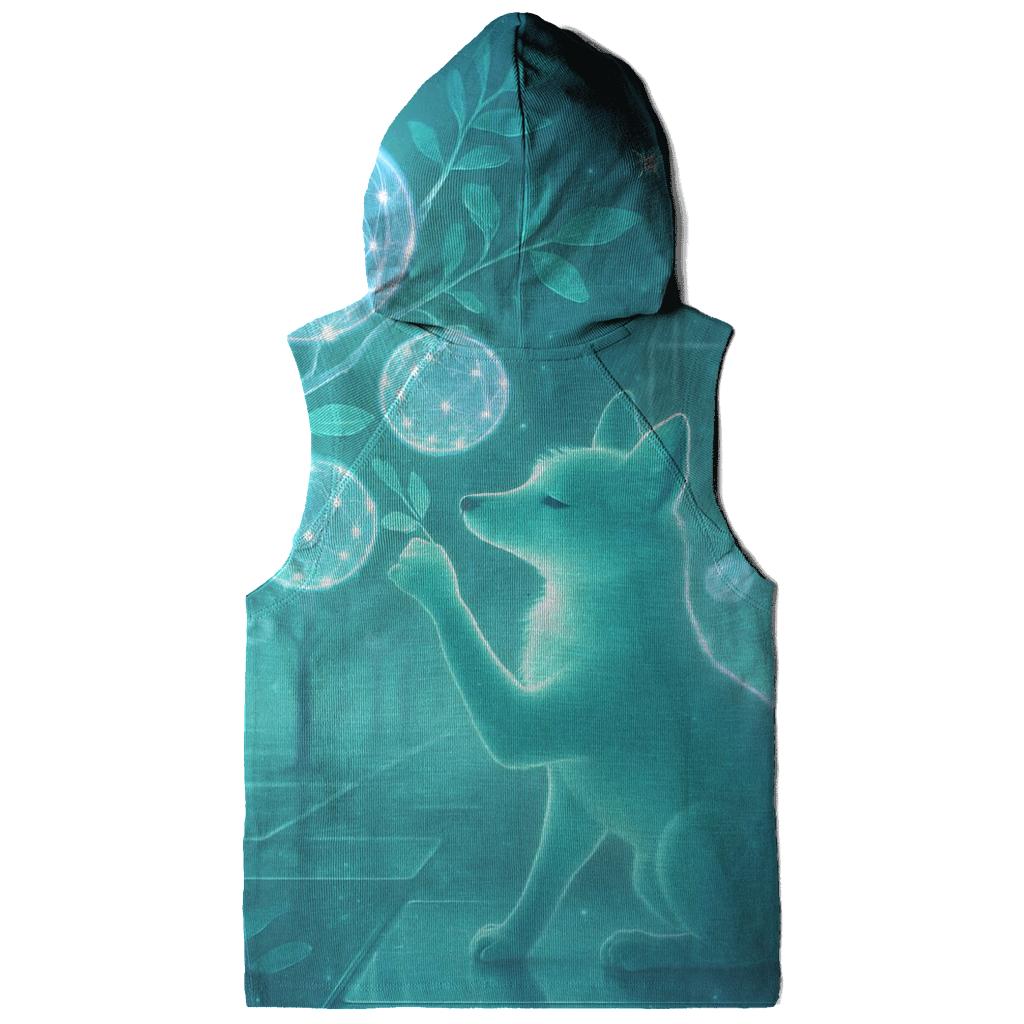Holographic Orchard Fox pullover hoodies