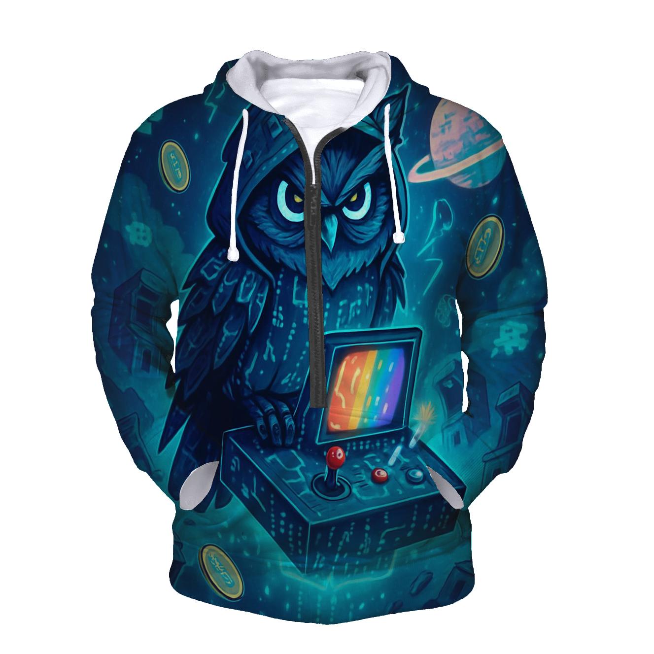 Celestial Arcade Owl heavyweight hoodies