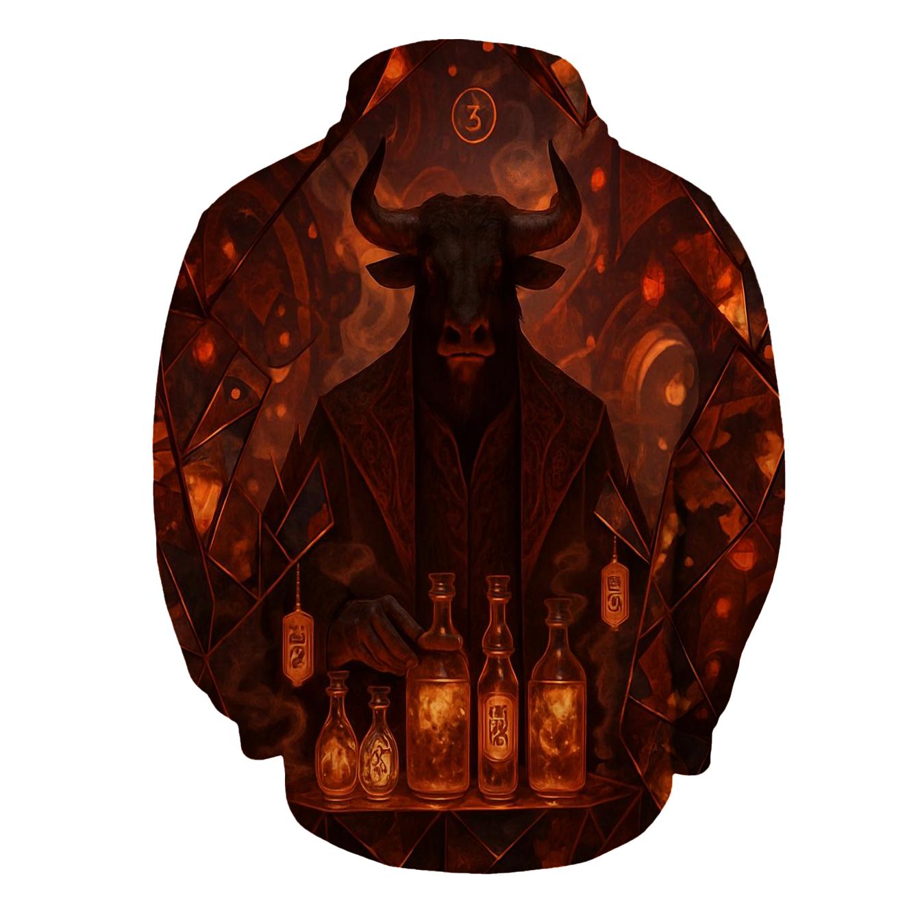 Mirror Market Minotaur graphic hoodies