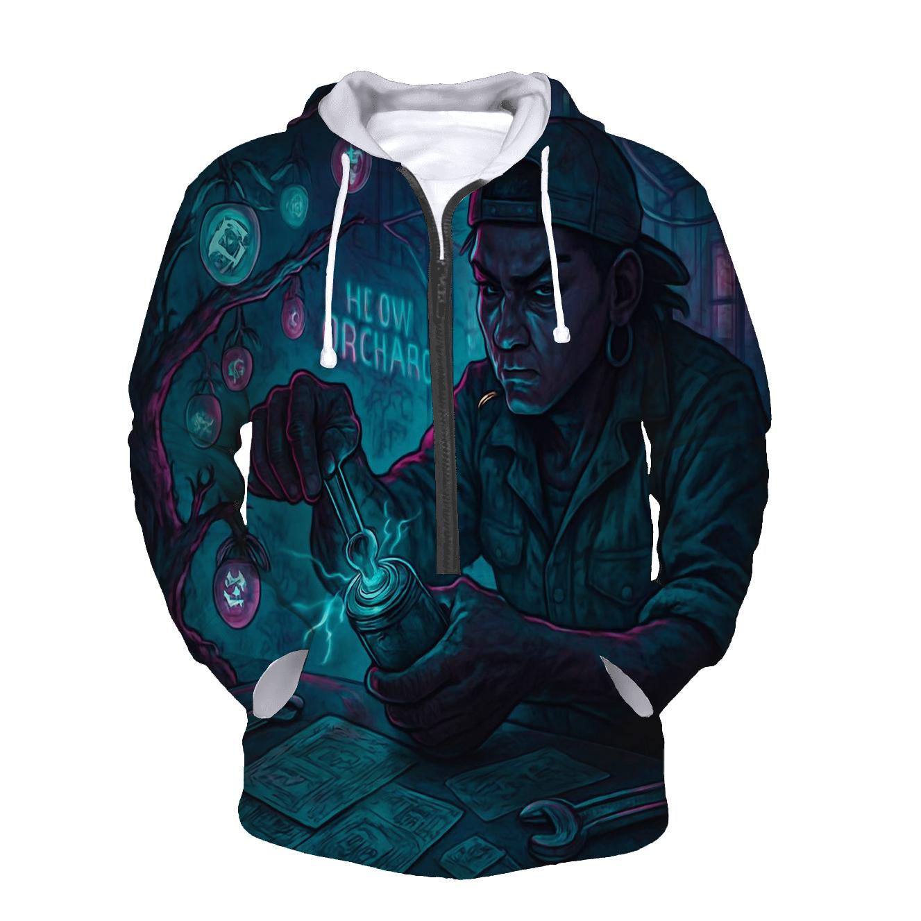 Neon Orchard Mechanic printed hoodies