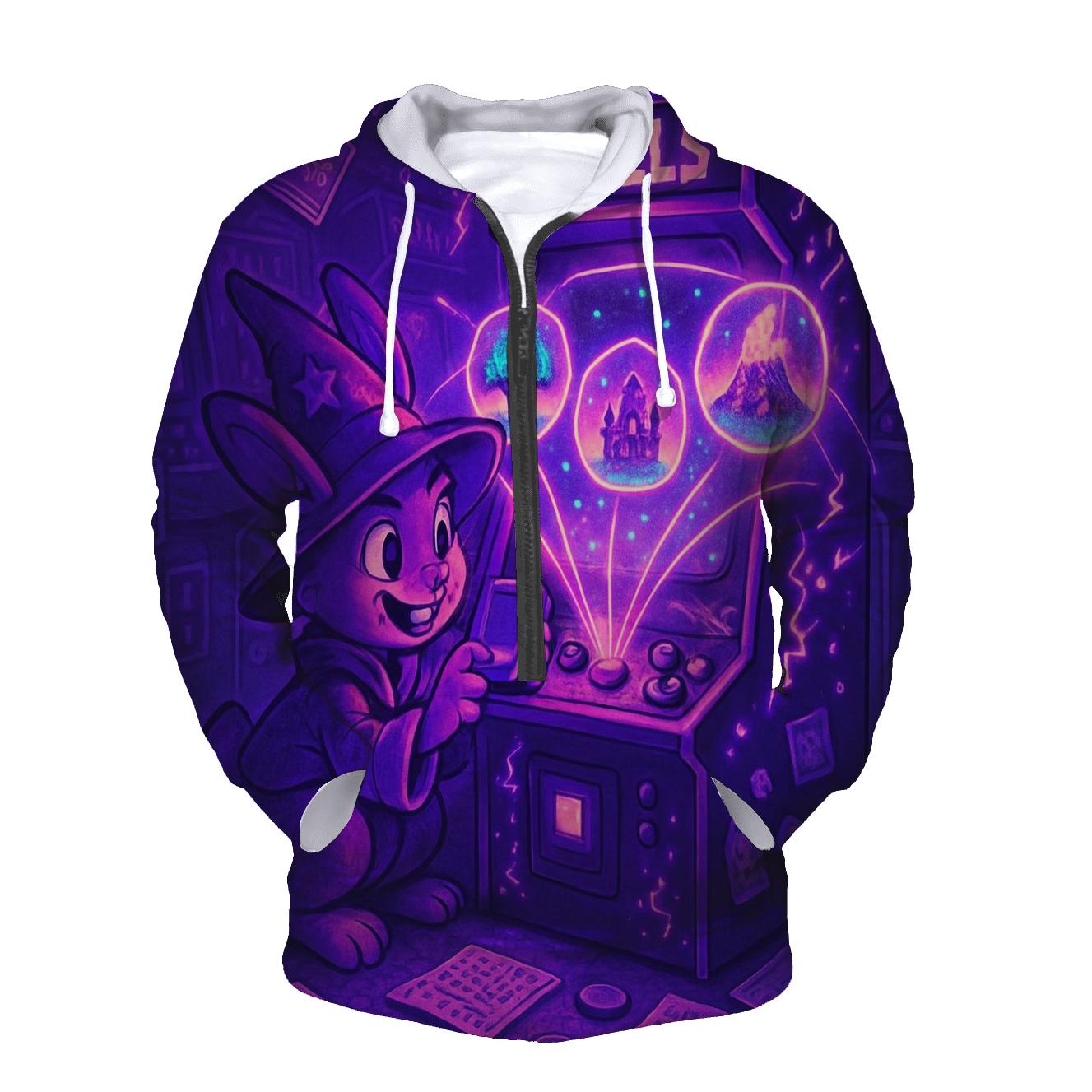 Arcane Arcade Rabbit printed hoodies