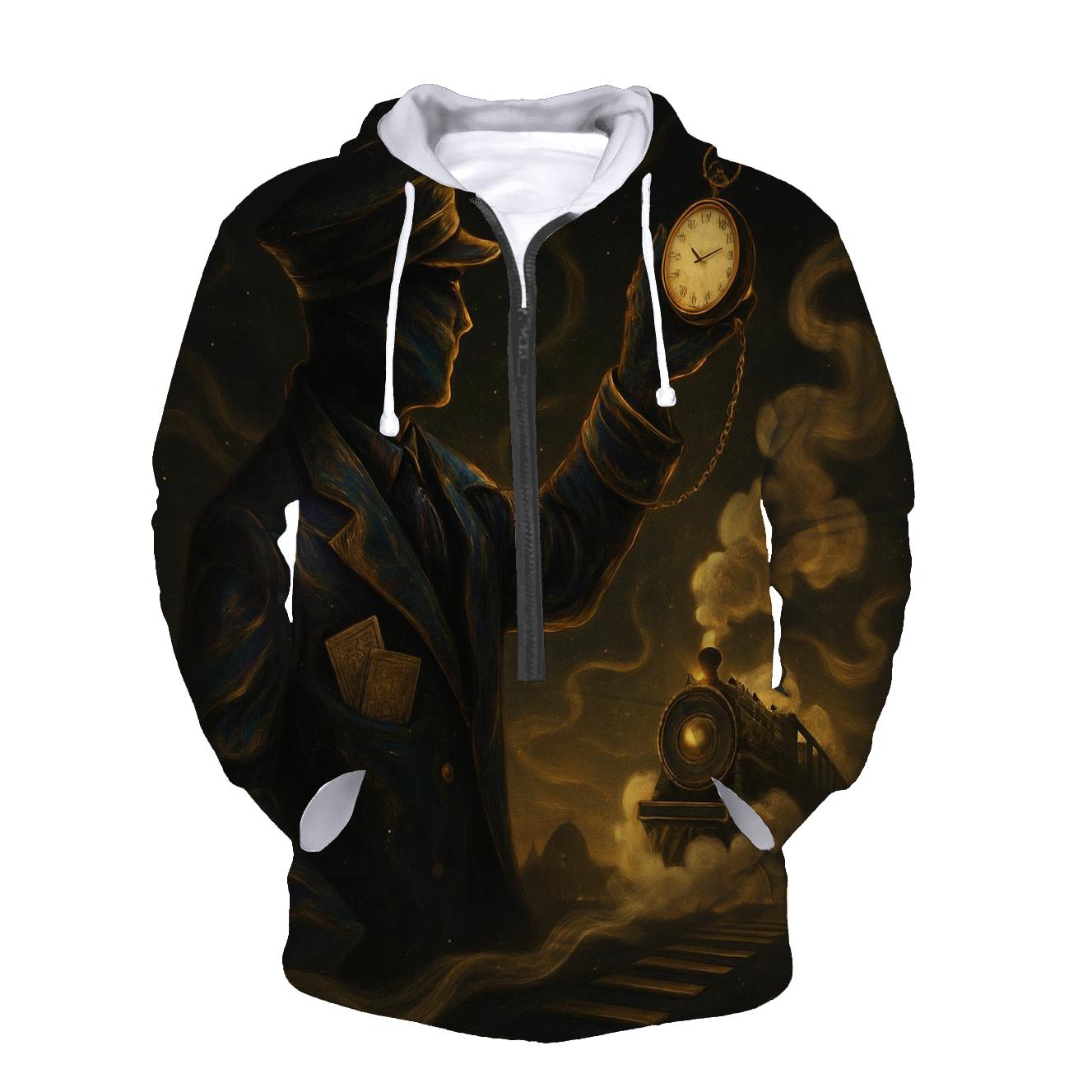 Iridescent Train Conductor premium hoodies