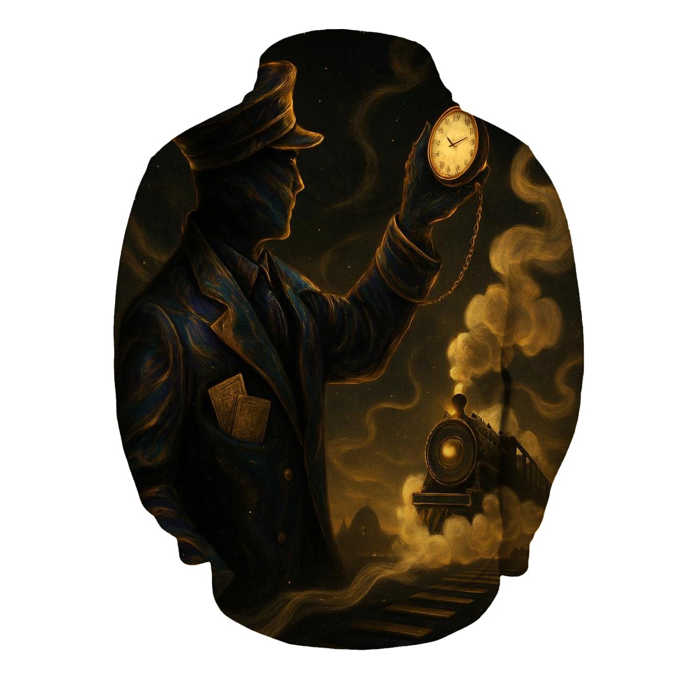 Iridescent Train Conductor premium hoodies