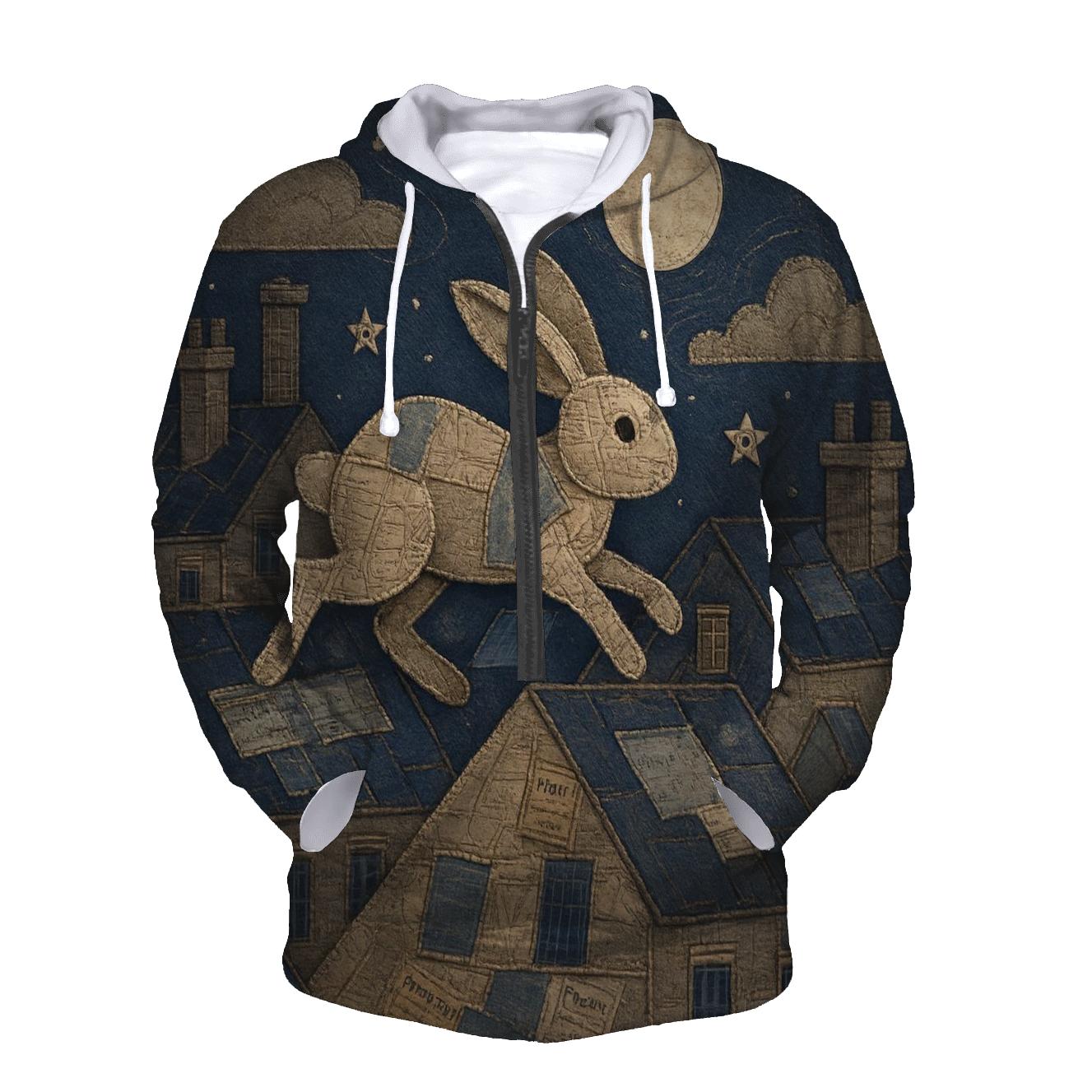 Stitchwork Skyline Hare zip-up hoodies