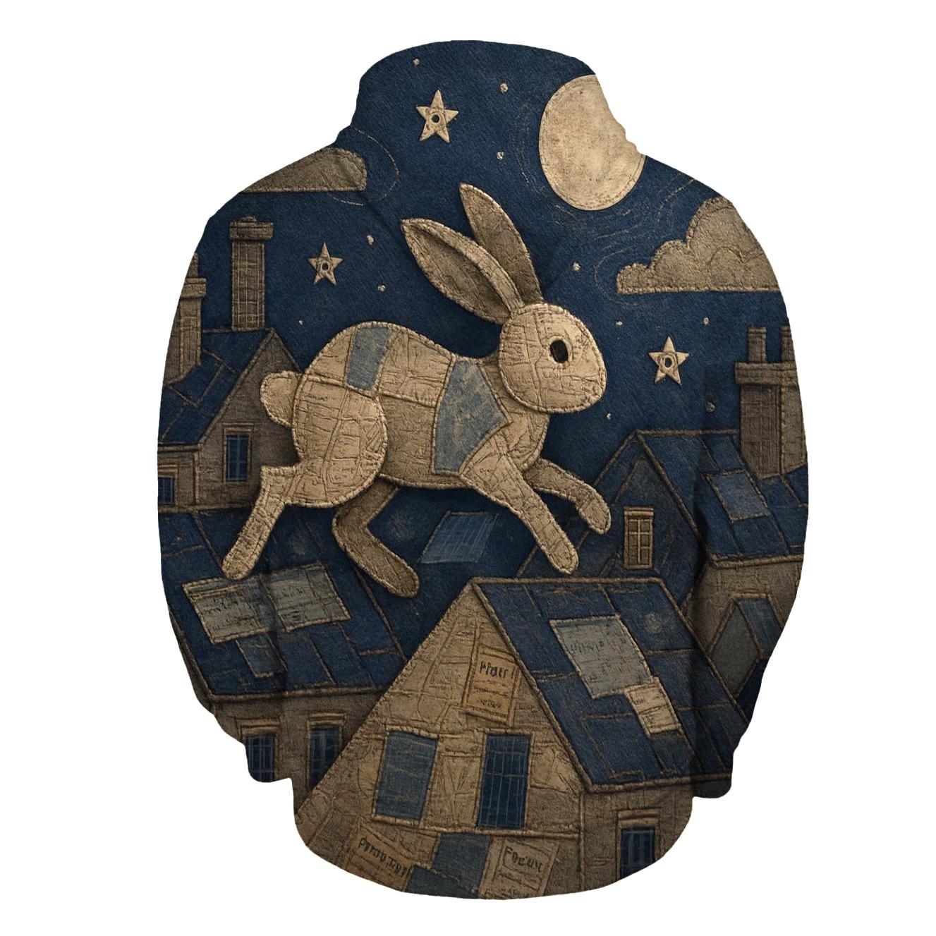 Stitchwork Skyline Hare zip-up hoodies
