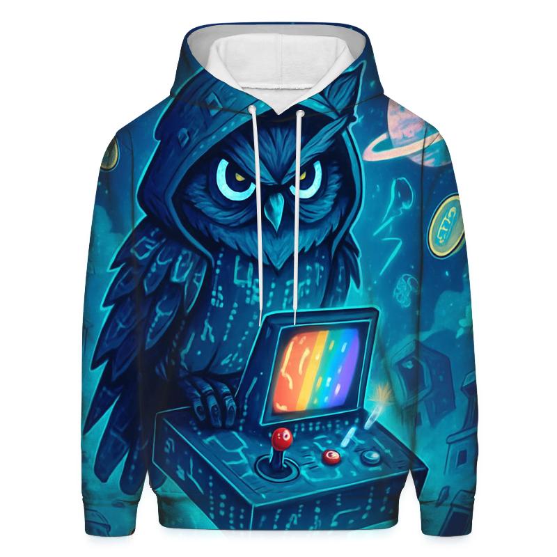 Celestial Arcade Owl lightweight hoodies