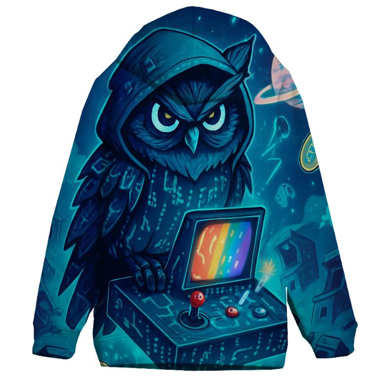 Celestial Arcade Owl lightweight hoodies