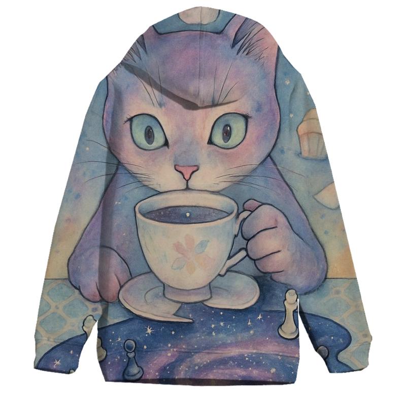 Quantum Tea Cat heavyweight hoodies