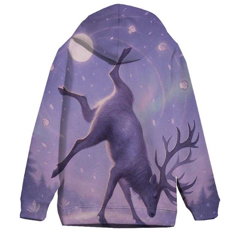 Moonlight Cartwheel Elk pullover hoodies