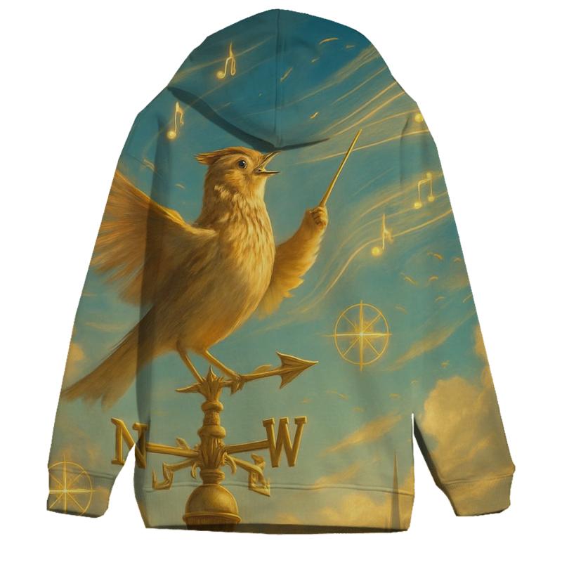 Gilded Skylark Conductor embroidered hoodies