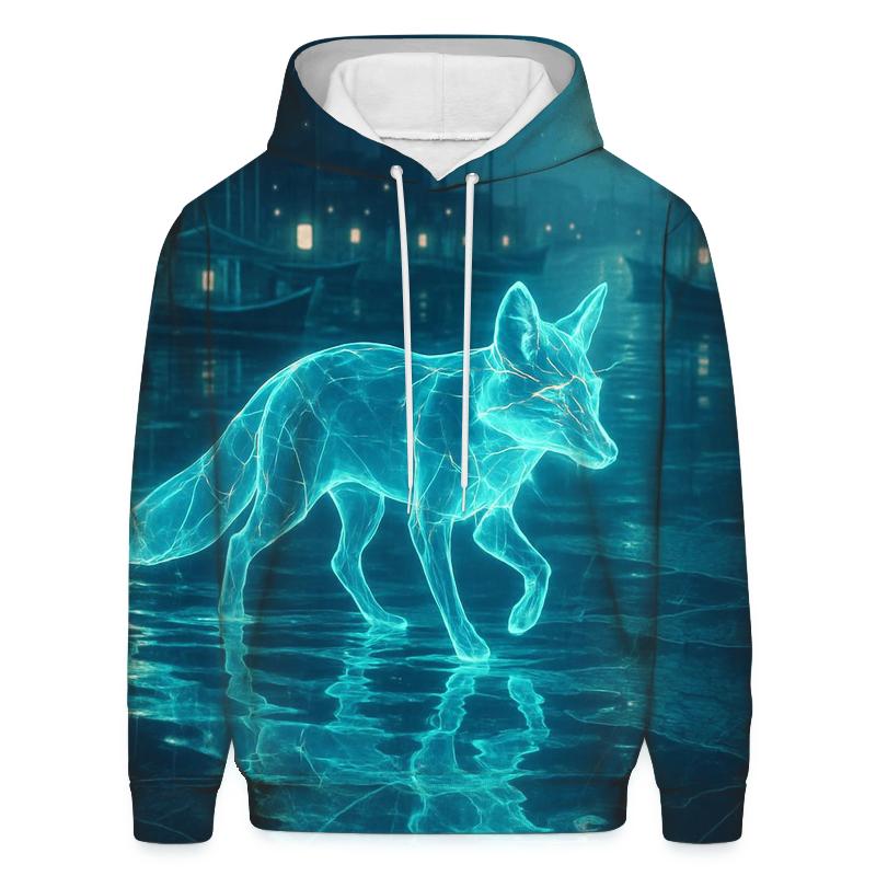 Hologram Harbor Fox heavyweight hoodies