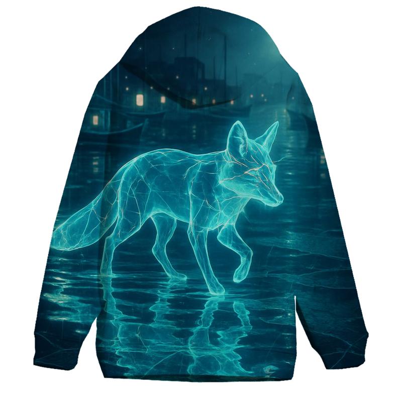 Hologram Harbor Fox heavyweight hoodies