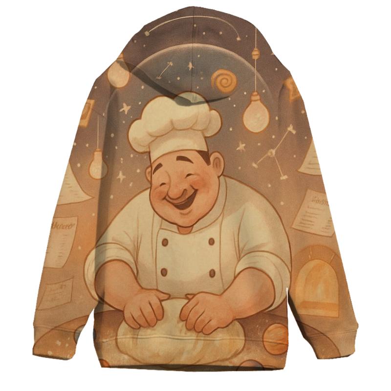 Cosmic Bakery Impresario printed hoodies