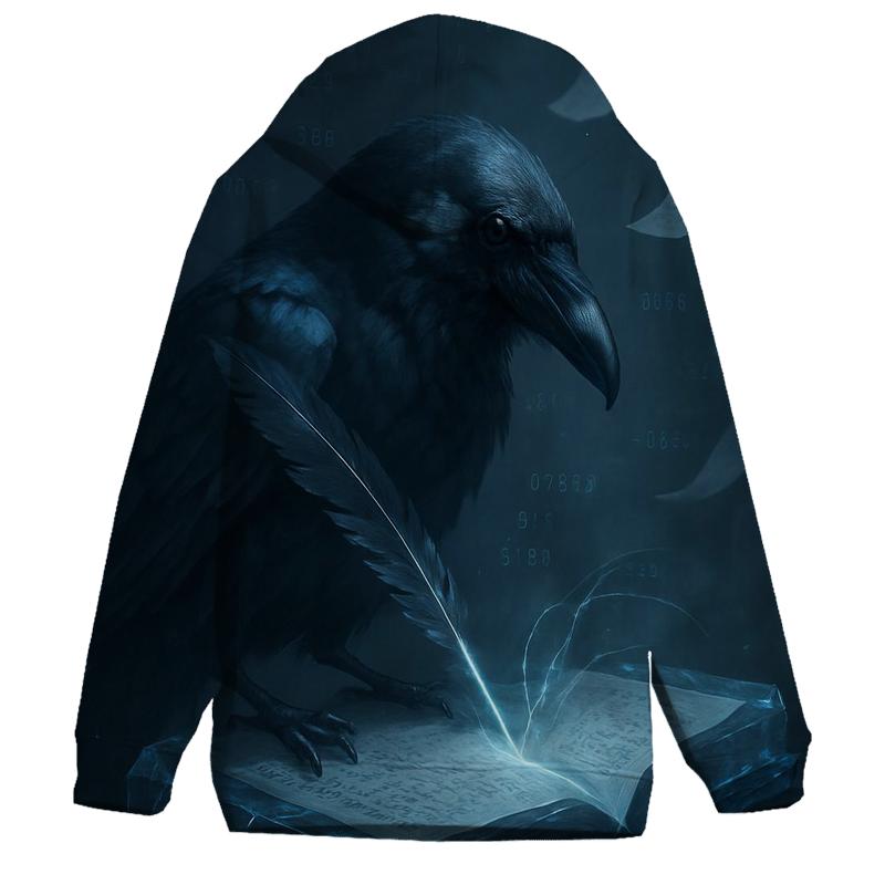 Crystal Ledger Raven zip-up hoodies