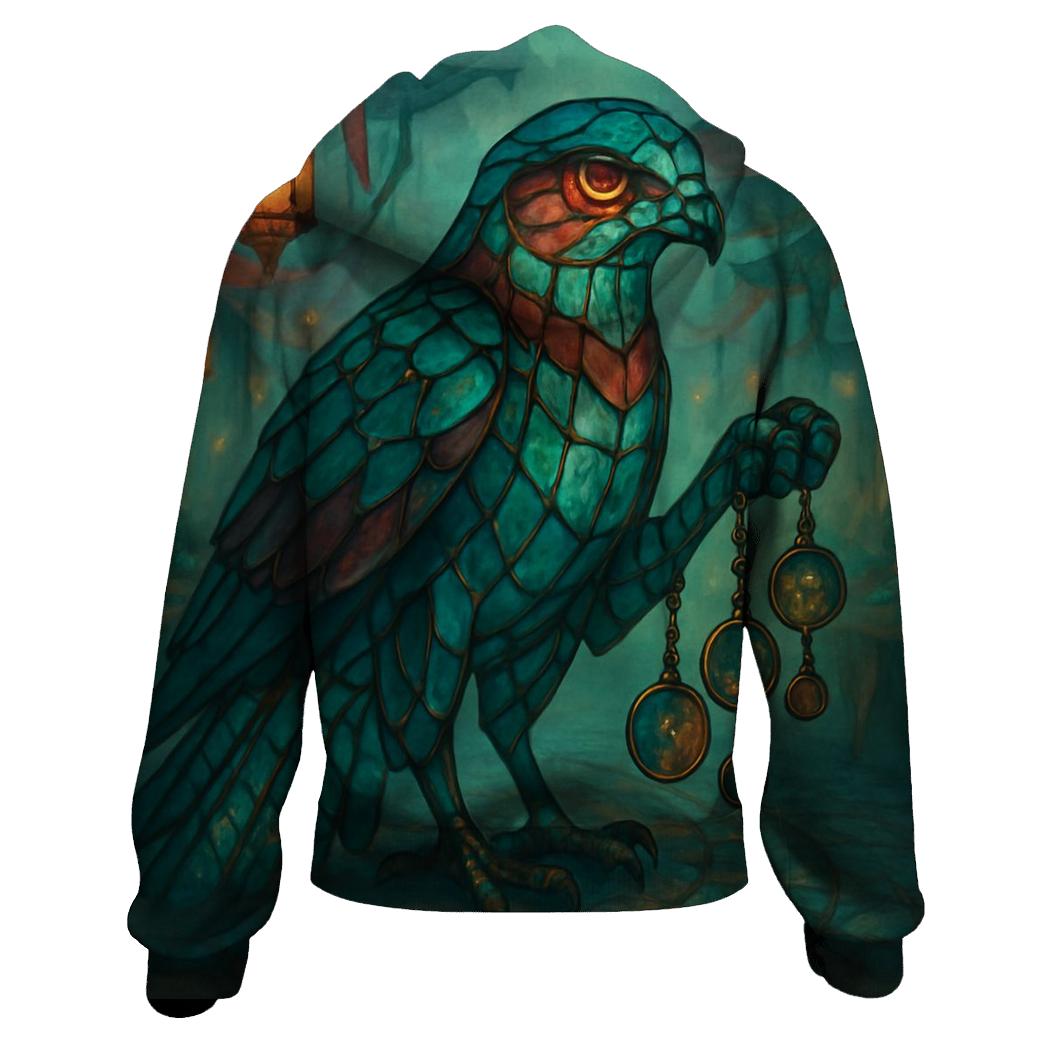 Glasswing Bazaar Falcon embroidered hoodies