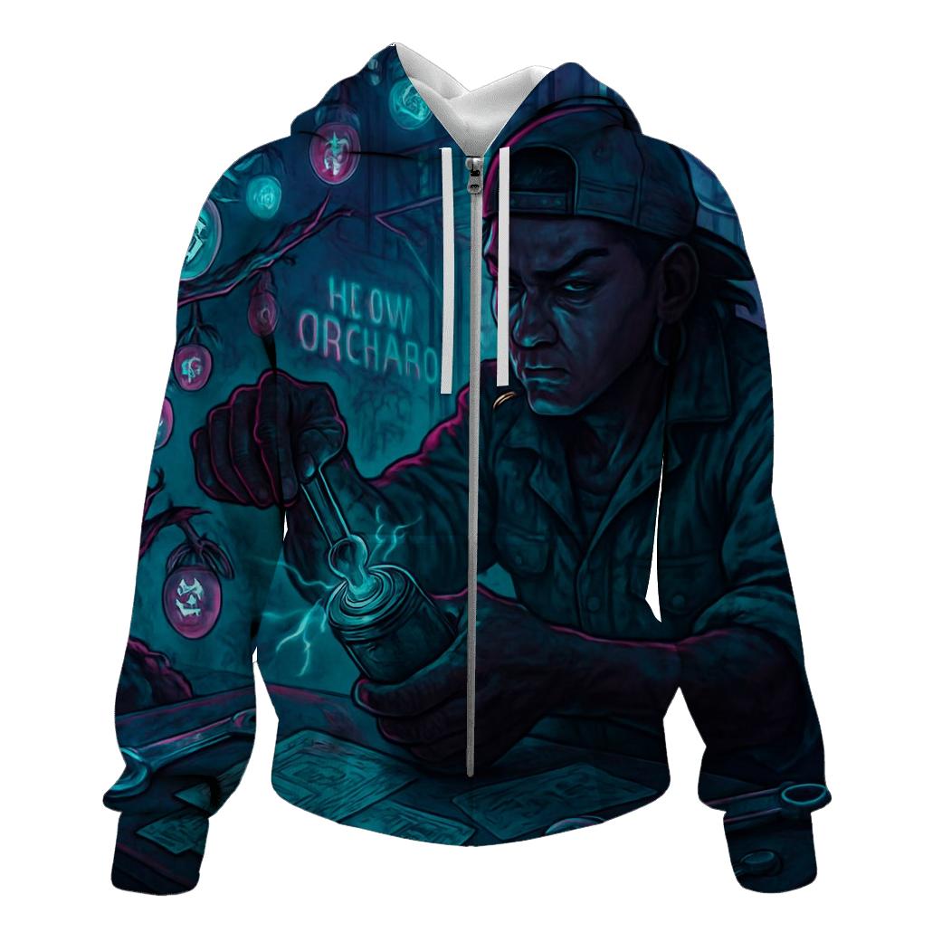 Neon Orchard Mechanic graphic hoodies