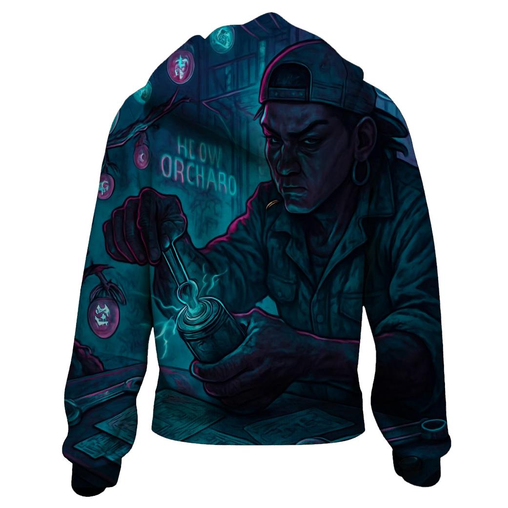 Neon Orchard Mechanic graphic hoodies