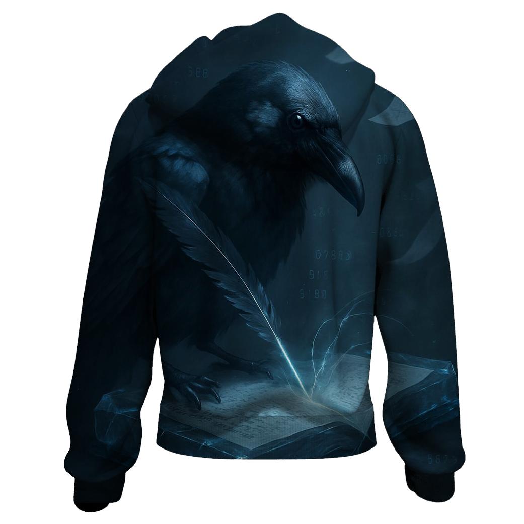 Crystal Ledger Raven designer hoodies