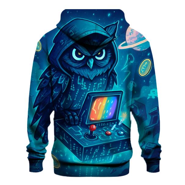 Celestial Arcade Owl custom hoodies