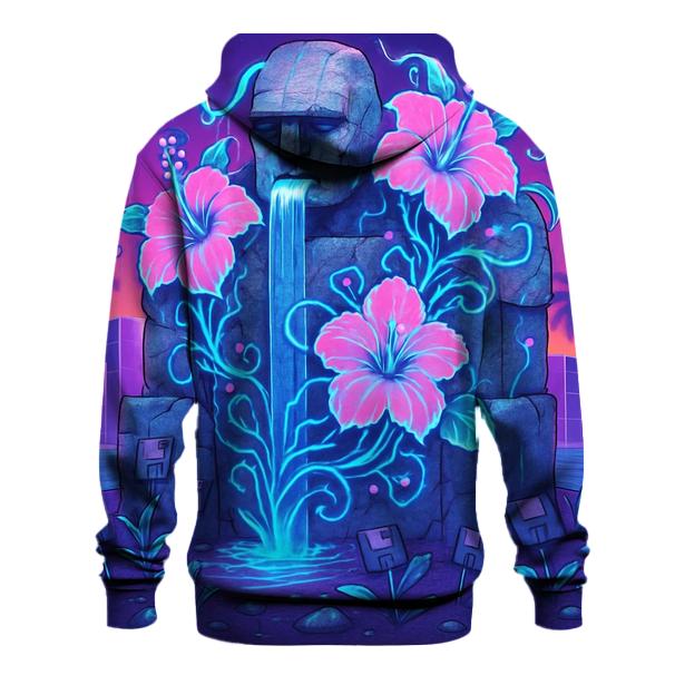 Vaporwave Garden Golem designer hoodies