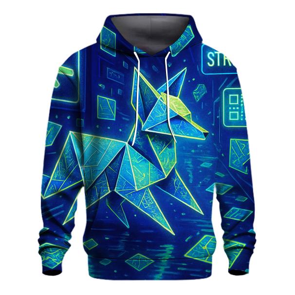 Chromatic Origami Fox hoodie trends