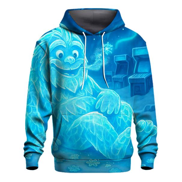 Frosted Neon Yeti embroidered hoodies