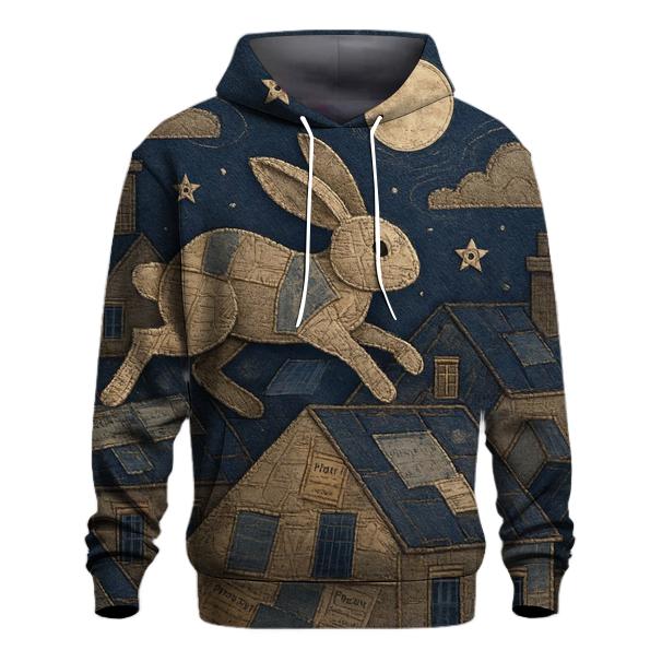 Stitchwork Skyline Hare graphic hoodies
