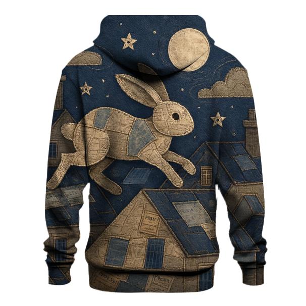 Stitchwork Skyline Hare graphic hoodies