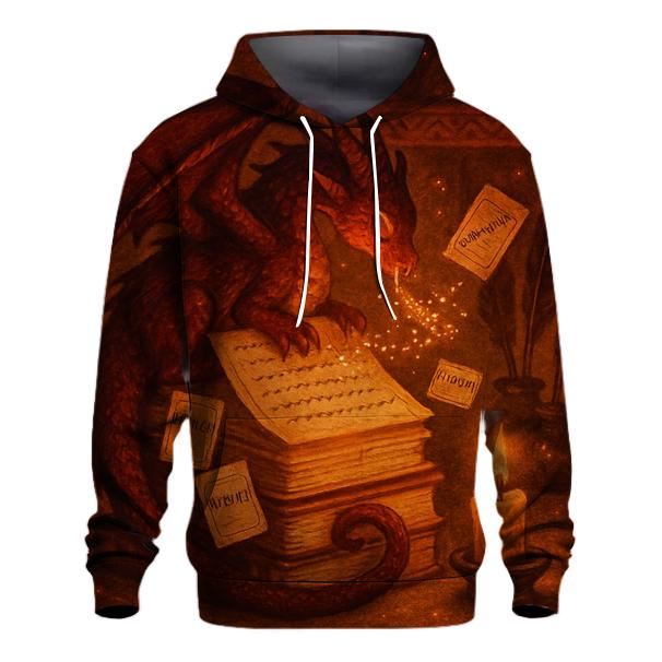 Emberbound Scribe Dragon printed hoodies