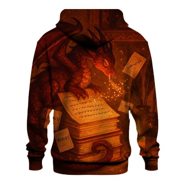 Emberbound Scribe Dragon printed hoodies