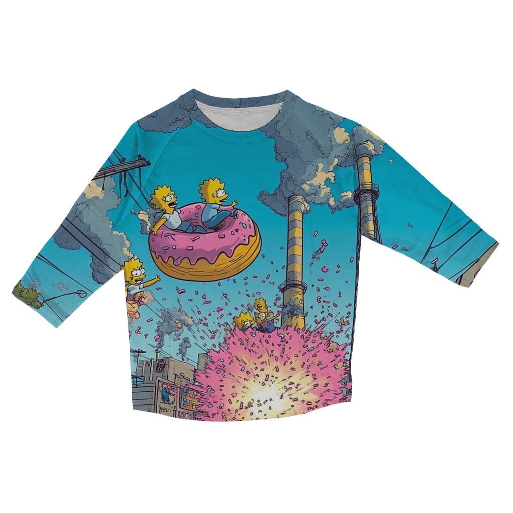 Springfield Sunset Carnival casual three quarter sleeve shirts