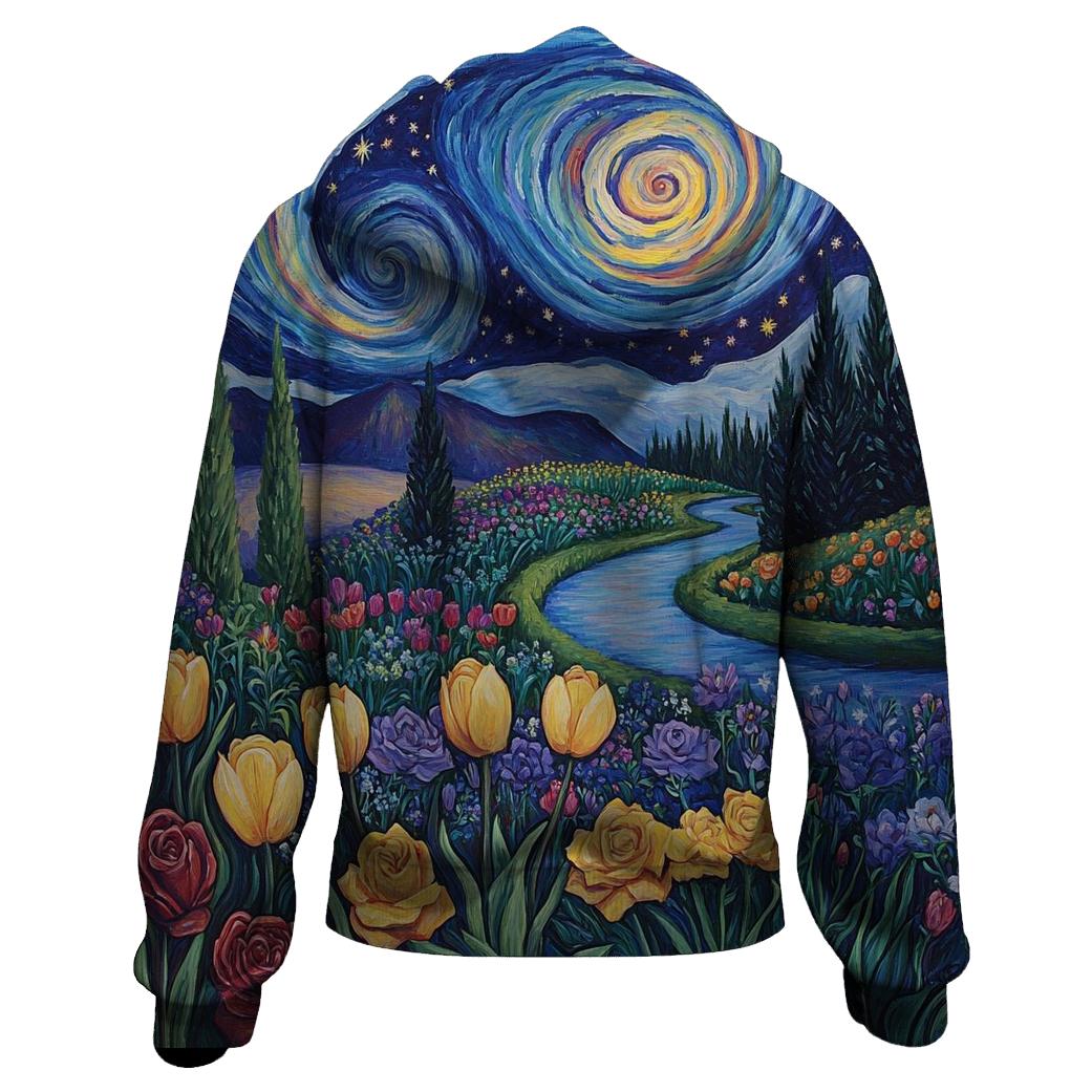 Van Gogh Inspired Galactic Garden hoodie designs