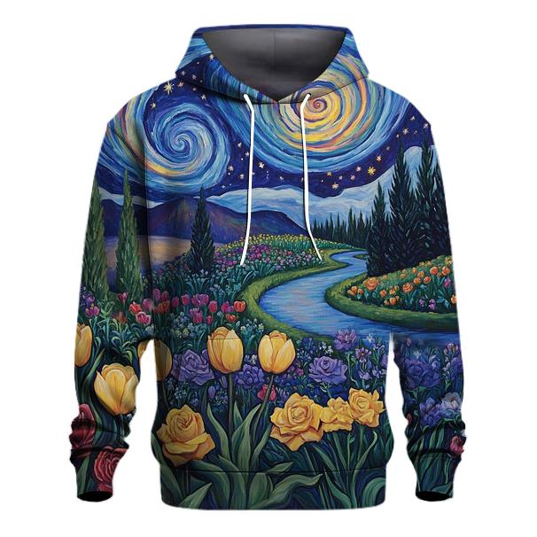 Van Gogh Inspired Galactic Garden hoodies fashion