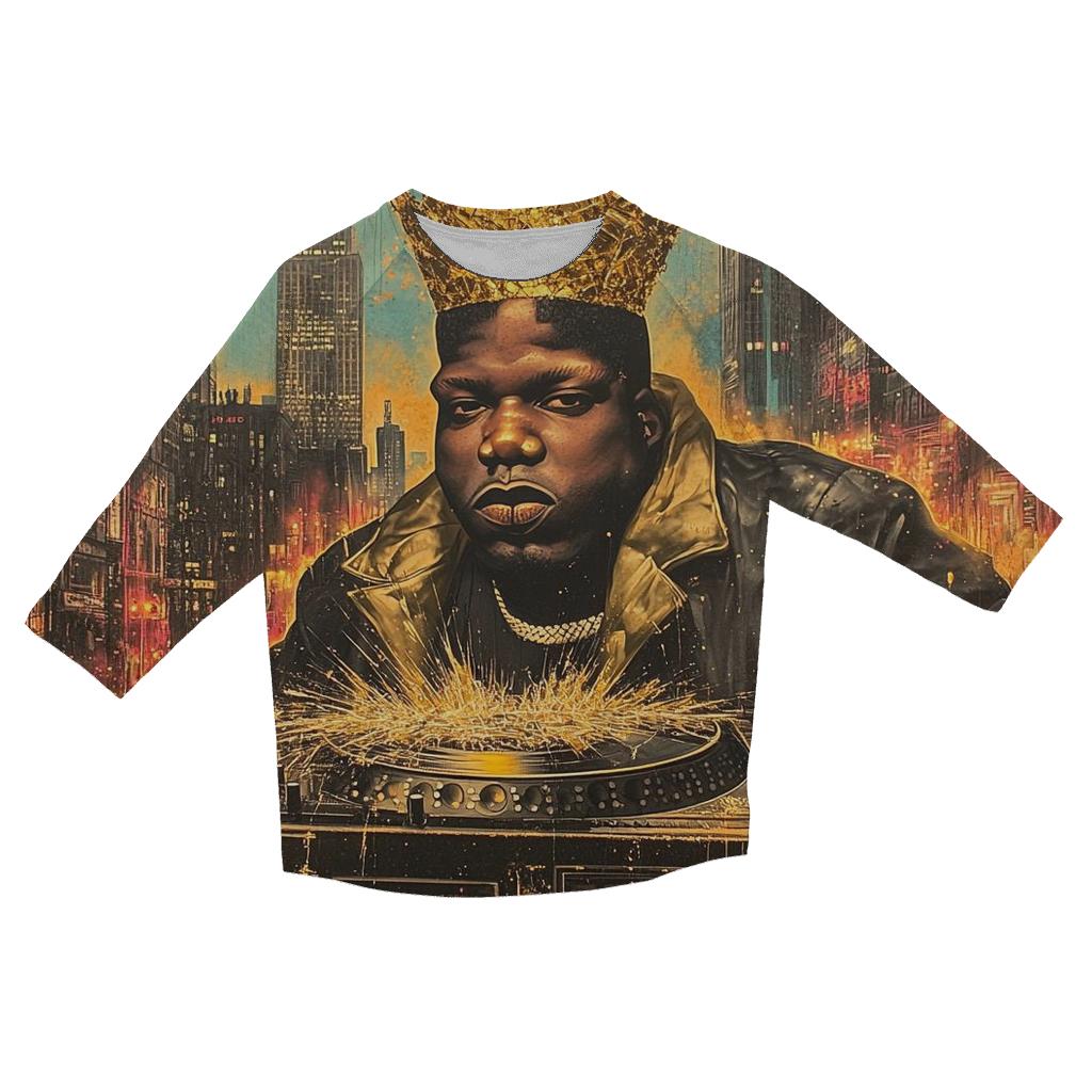 Crown Cipher Boulevard personalized 3/4 sleeve tees