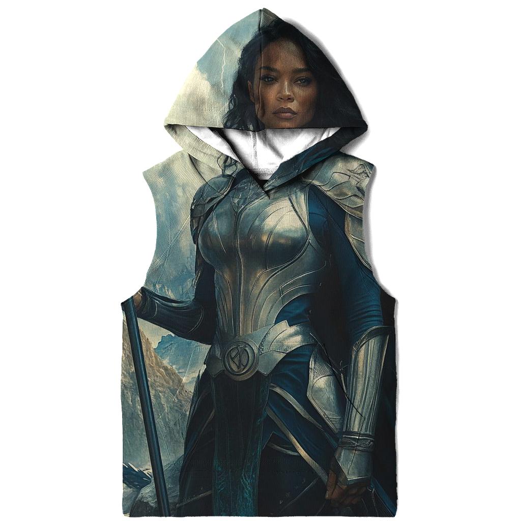 Tessa Thompson: Valkyriesong Of The Stormforged Shield hoodie designs
