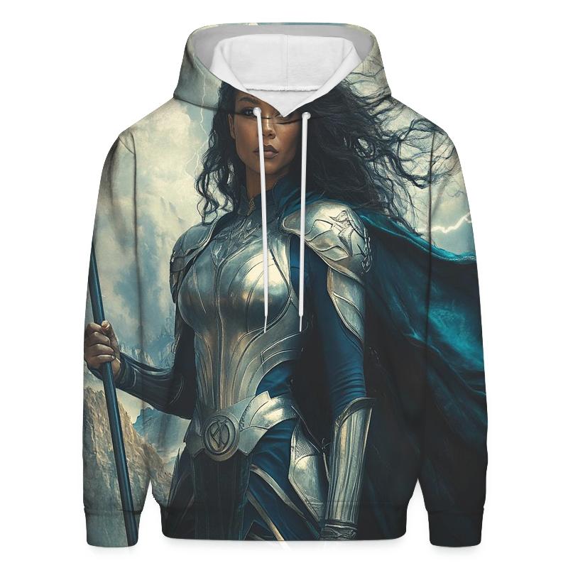 Tessa Thompson: Valkyriesong Of The Stormforged Shield heavyweight hoodies