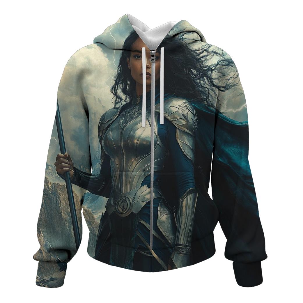 Tessa Thompson: Valkyriesong Of The Stormforged Shield pullover hoodies