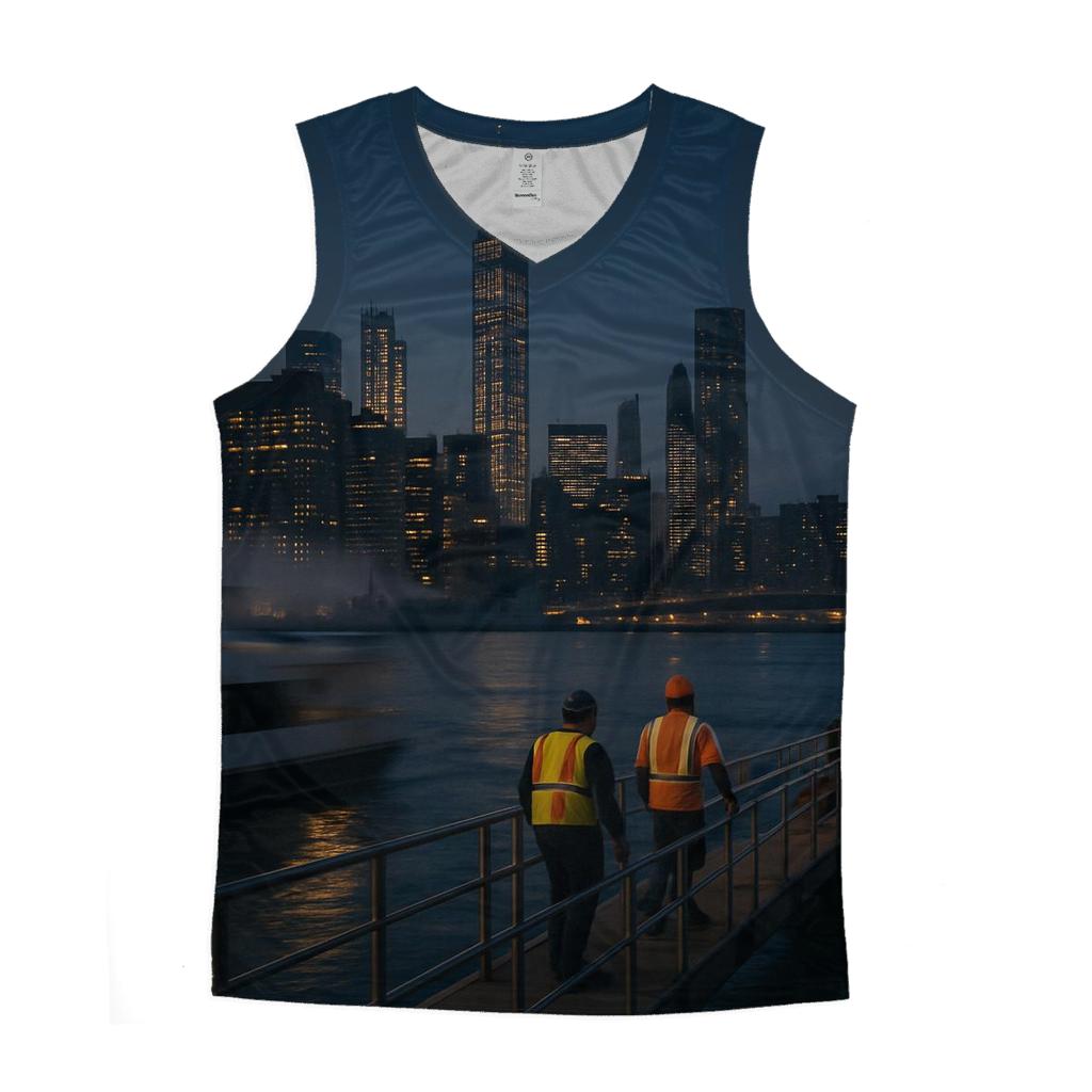 Hudson Twilight Infrastructure Study personalized athletic tanks