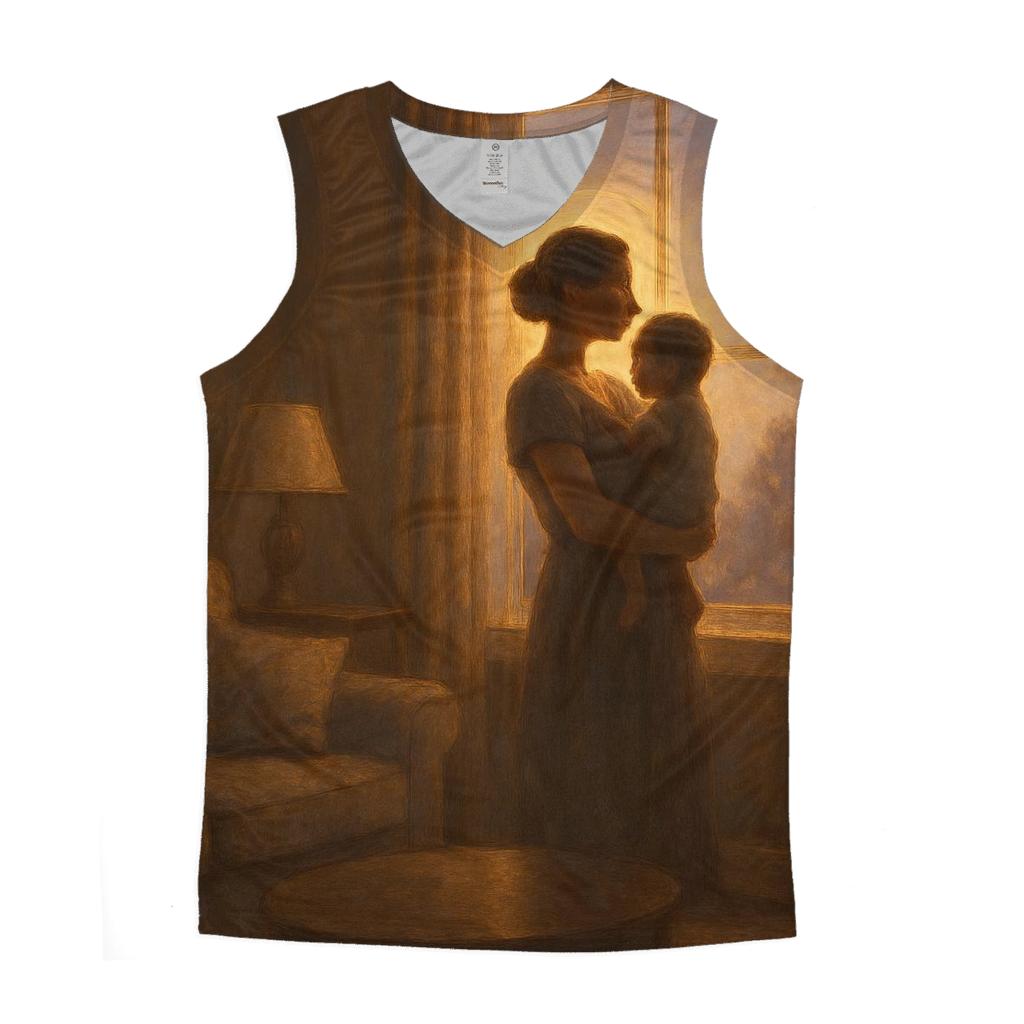The Guiding Star Of Home graphic print tank tops