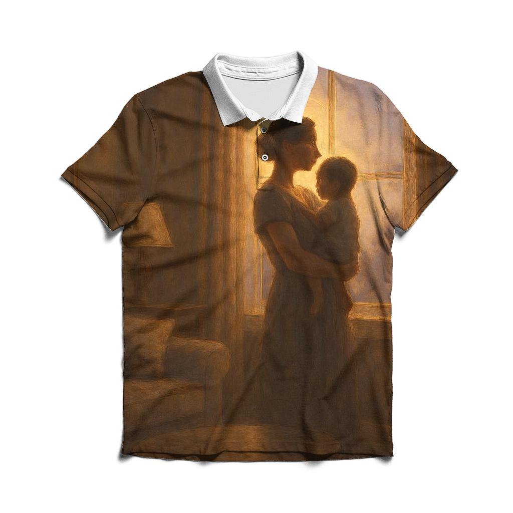 The Guiding Star Of Home branded logo polo shirts