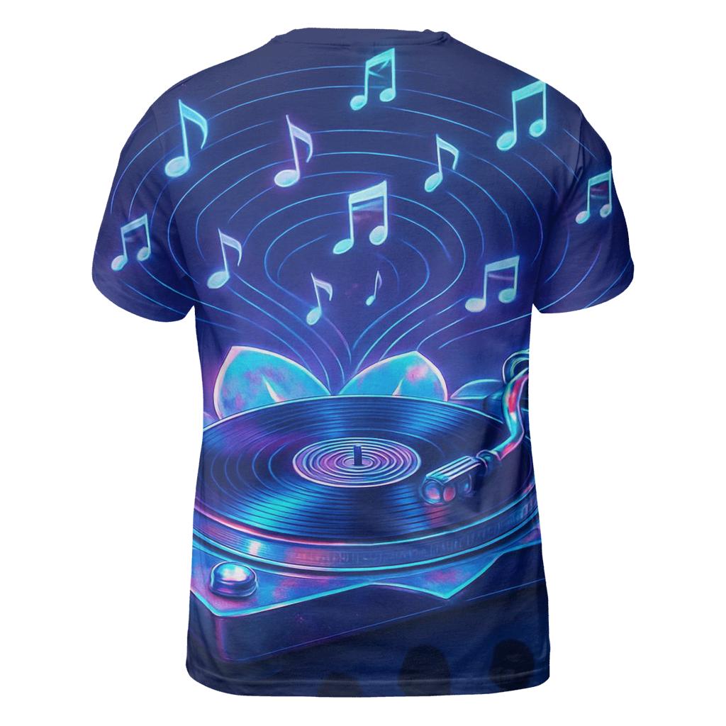 Holographic Turntable Bloom personalized full print shirts