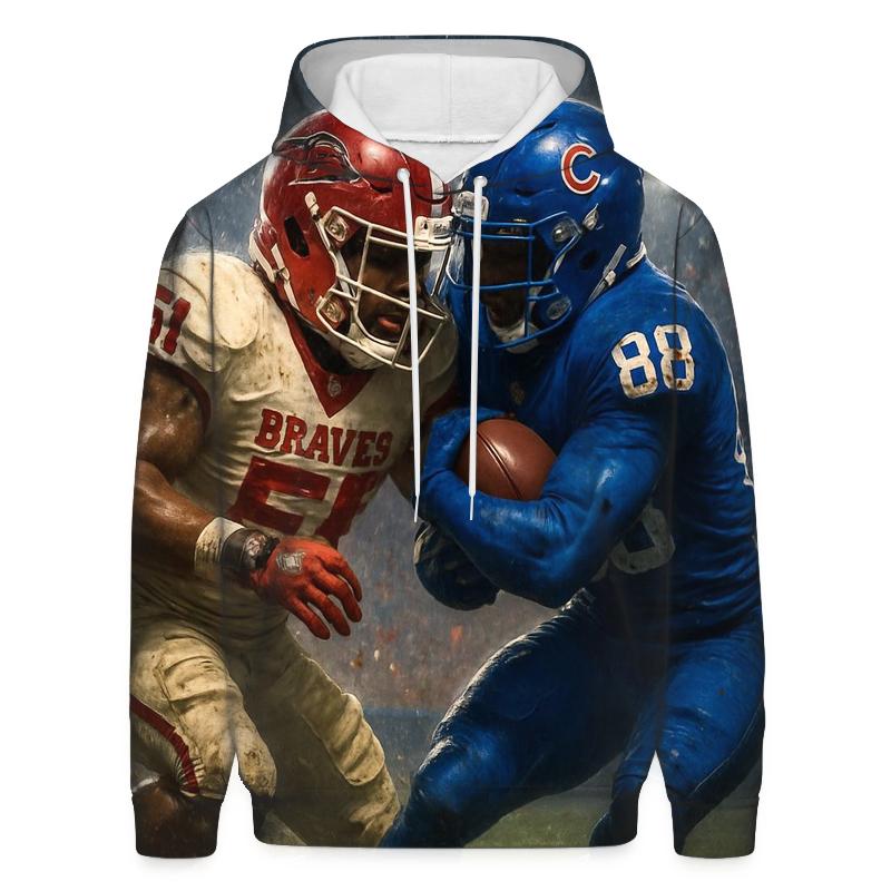 Gridiron Showdown Braves Vs Cubs Clash hoodie designs