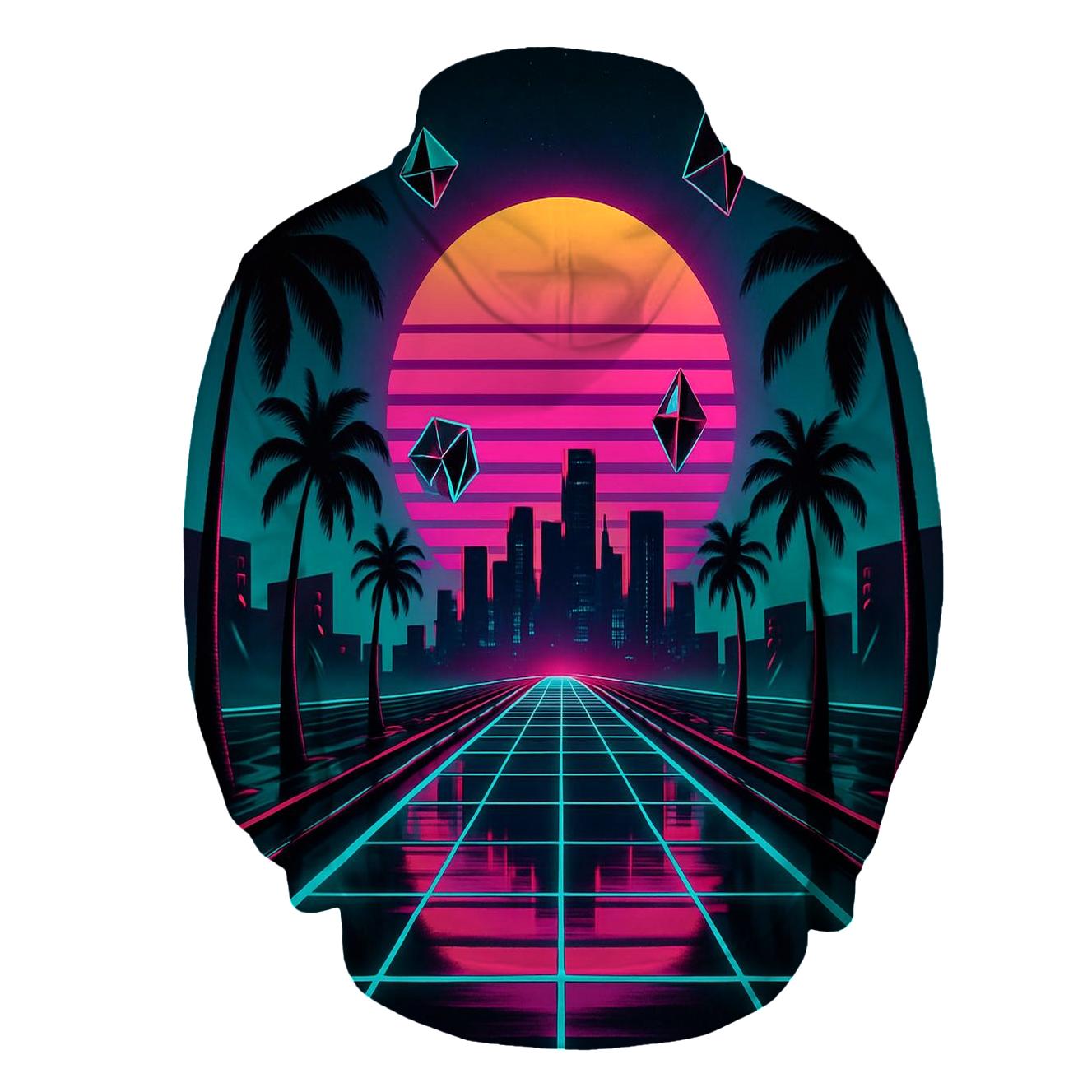 Neon Mirage Boulevard heavyweight hoodies